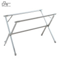 Camping outdoor cooking table with Rolling Table Top Silver  Aluminium Top Camp Furniture